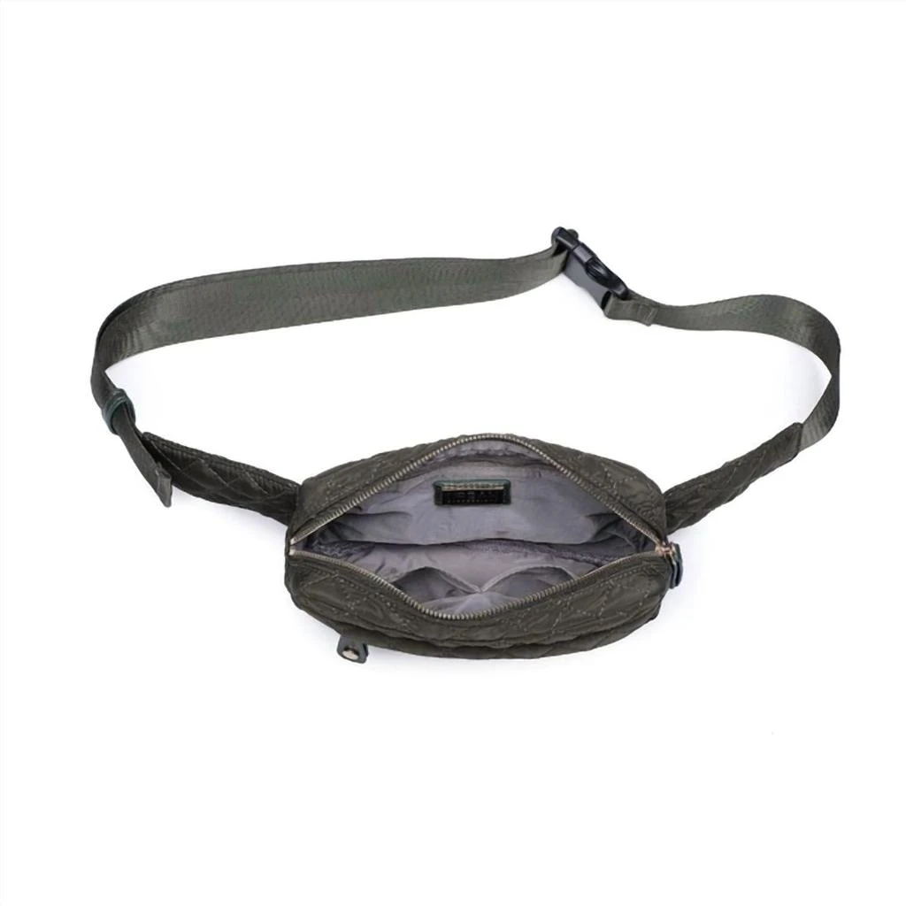 Urban Expressions Teo Quilted Nylon Fanny Pack Belt Bag Sling Bag In Olive 5