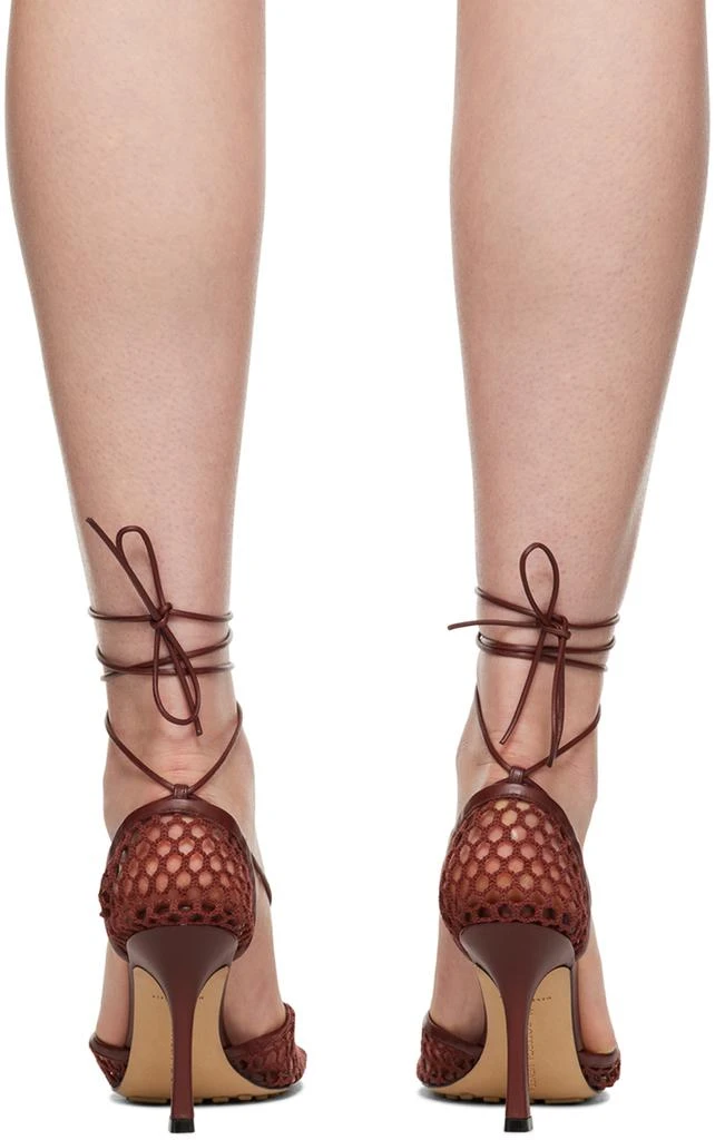 Bottega Veneta Burgundy Stretch Web Heels 2