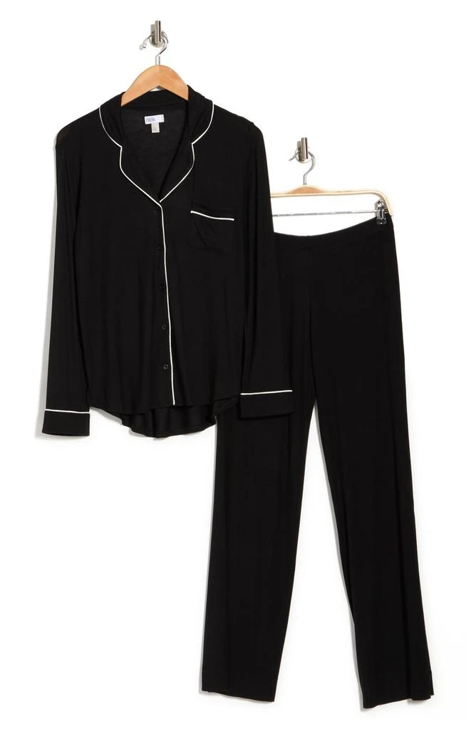 Nordstrom Tranquility Long Sleeve Shirt & Pants Two-Piece Pajama Set 4
