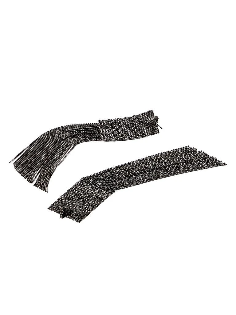 Brunello Cucinelli Frayed Earrings in Sterling Silver 3