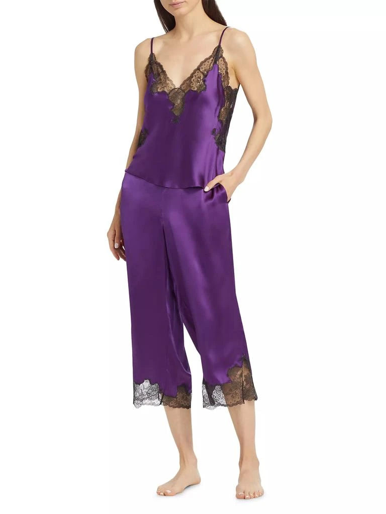 Josie Lolita Silk & Lace Sleeveless Pajamas 3