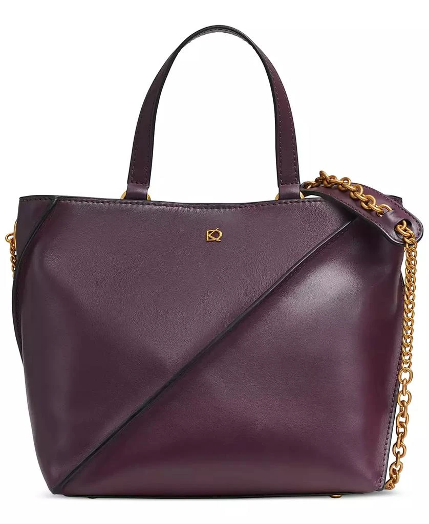 Donna Karan Setauket Leather & Suede Convertible Crossbody with Chain Strap 3