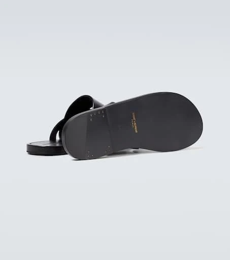 Yves Saint Laurent Culver leather sandals 7