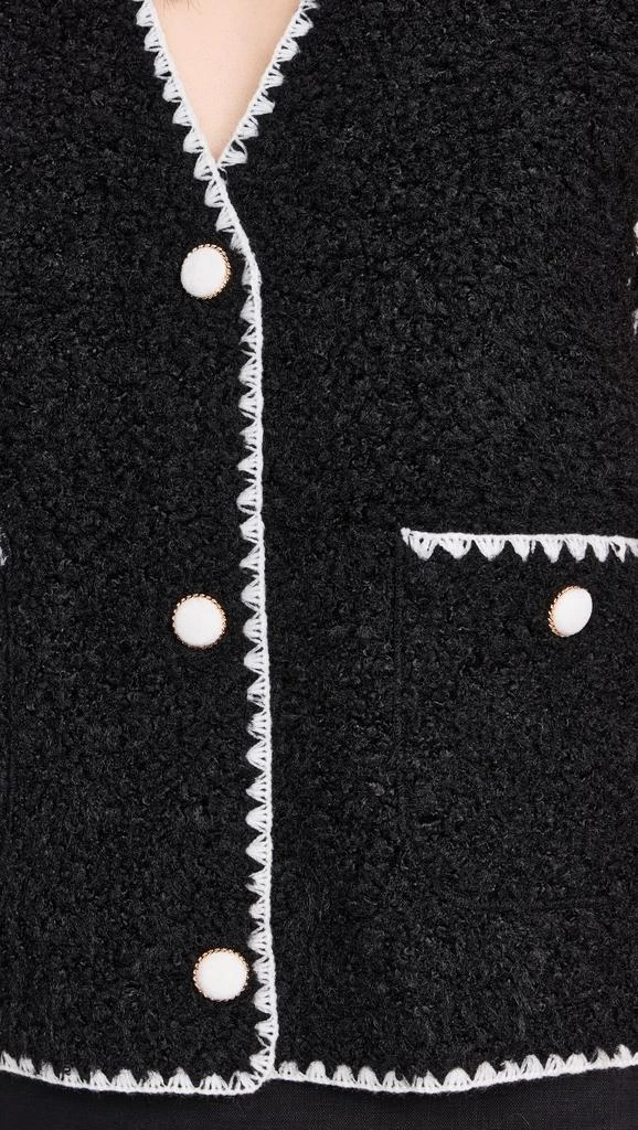 English Factory Faux Shearling Vest 5