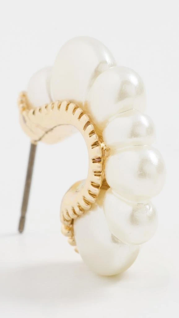 Argento Vivo TT Irregular Pearl Bubble Hoops 3