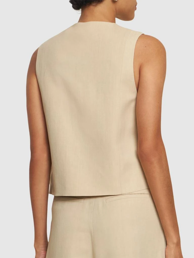 The Frankie Shop Chelsea Viscose & Linen Vest 2
