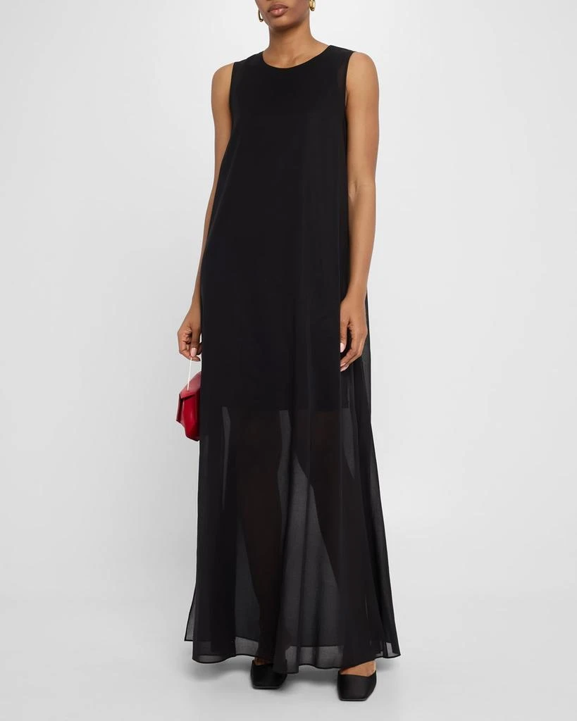 Sleeveless Layered Side-Slit Maxi Dress  On Sale Now with Up to 60% Off |  Discover Exclusive Deals & Savings at BeyondStyle  Authentic Lafayette 148 New  York women|women's clothing|Women|dresses with Limited-Time