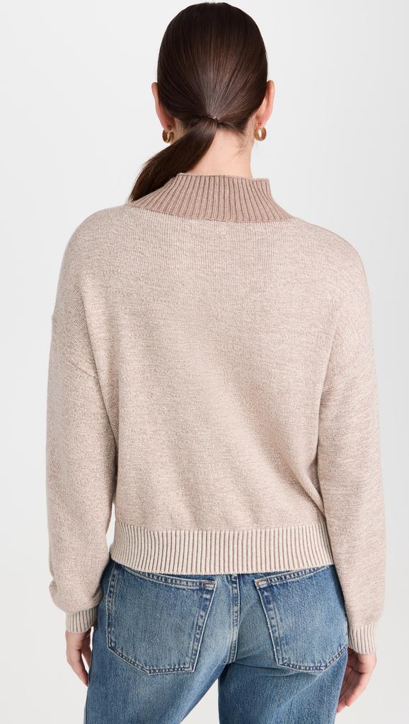 Monrow Cotton Cashmere Funnel Sweater