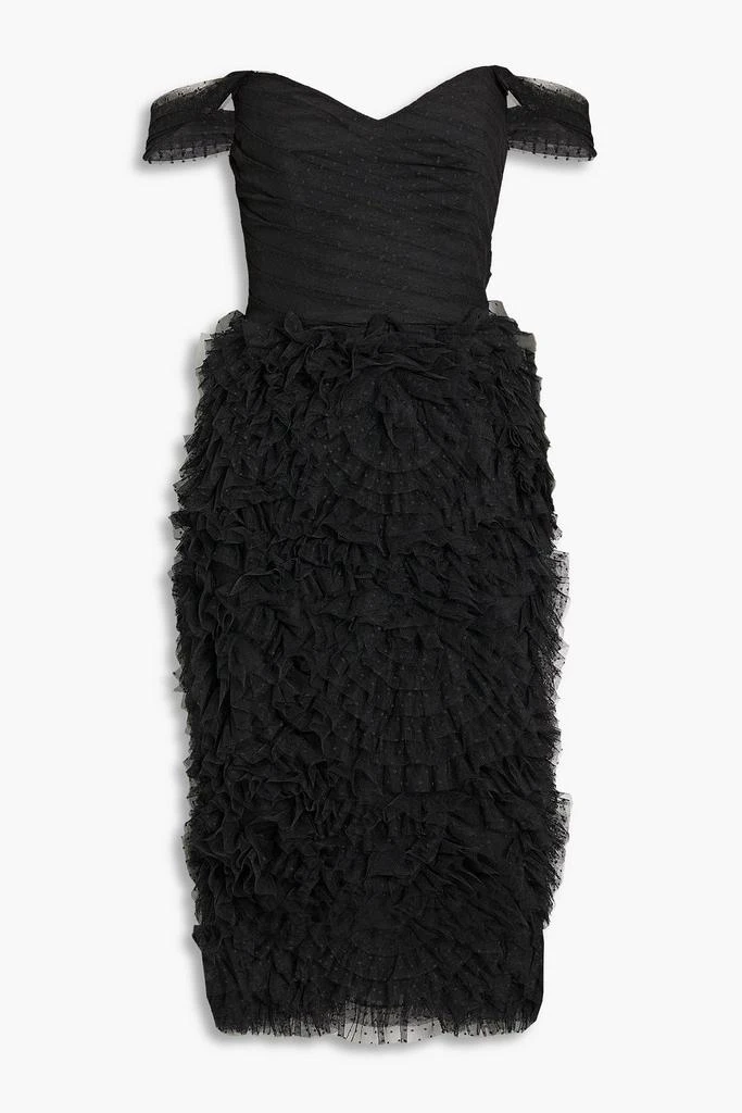 knee length dresses for ladies Zimmermann // Black Swiss Dot Cotton V-Neck Midi Dress – VSP Consignment