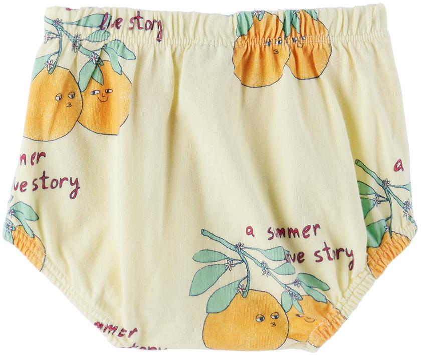 The Campamento Baby Yellow Loving Oranges Bloomers