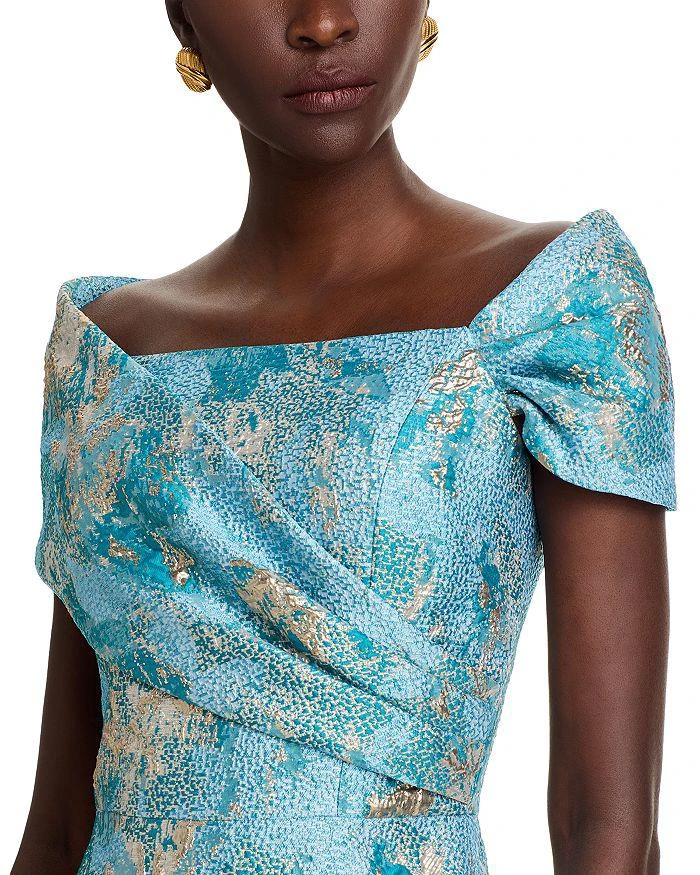 Shop Metallic Jacquard Asymmetrical Gown on Sale at BeyondStyle  Get 50%  Off Metallic Jacquard Asymmetrical Gown with Limited-Time Flash Deals,  Exclusive Discounts, and Special Offers. Enjoy Unbeatable Savings on  Metallic Jacquard