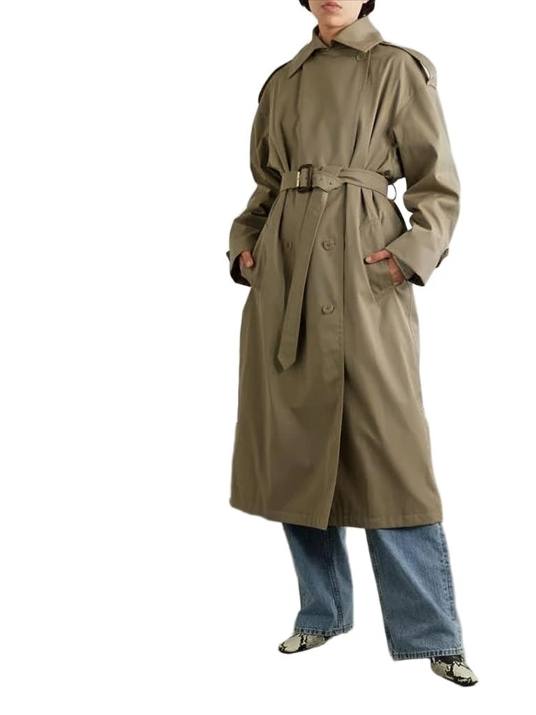 Max Mara Double-Breasted Long Trench Coat 3