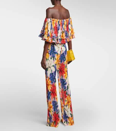 ETRO High-rise straight floral pants 3