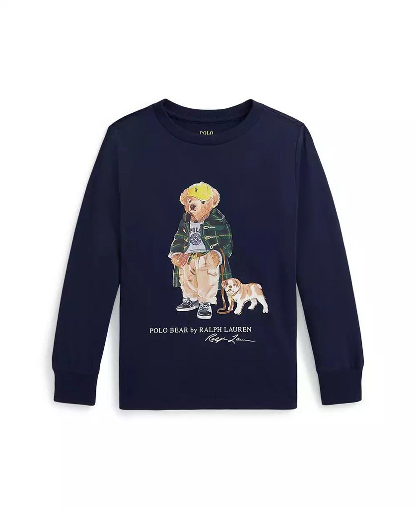Ralph Lauren Toddler and Little Boys Polo Bear Long Sleeve T-Shirt 4