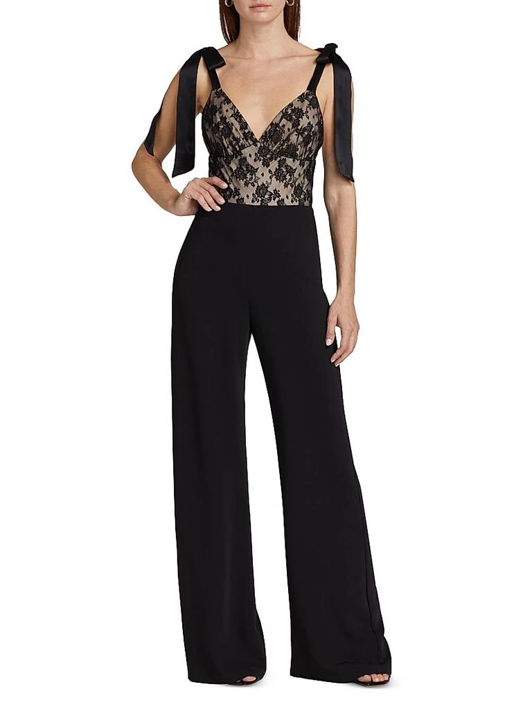Amanda Uprichard Audrielle Lace Bow Jumpsuit 3