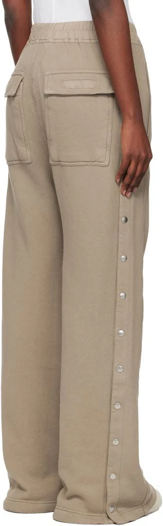 Rick Owens Taupe Concordians Pusher Sweatpants 3