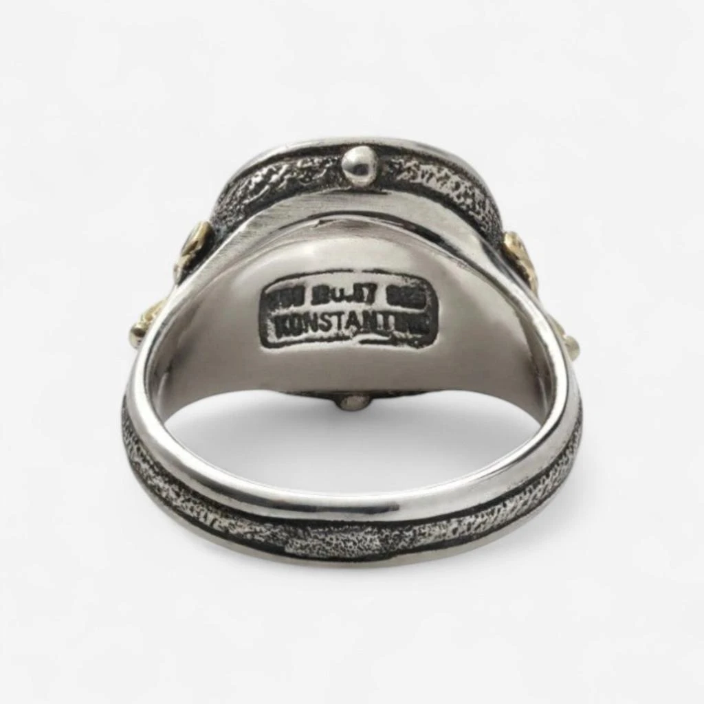 Konstantino Konstantino Sterling Silver 
18K Yellow Gold Diamond Ring Sz. 7 DKJ90-109-S7-copy 3