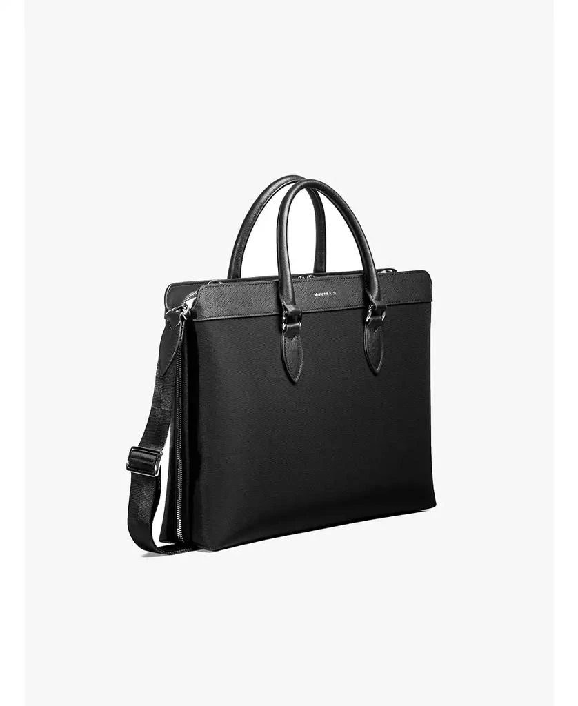 MAVERICK & CO. Men's Alpha Leather Trimmed Briefcase 3