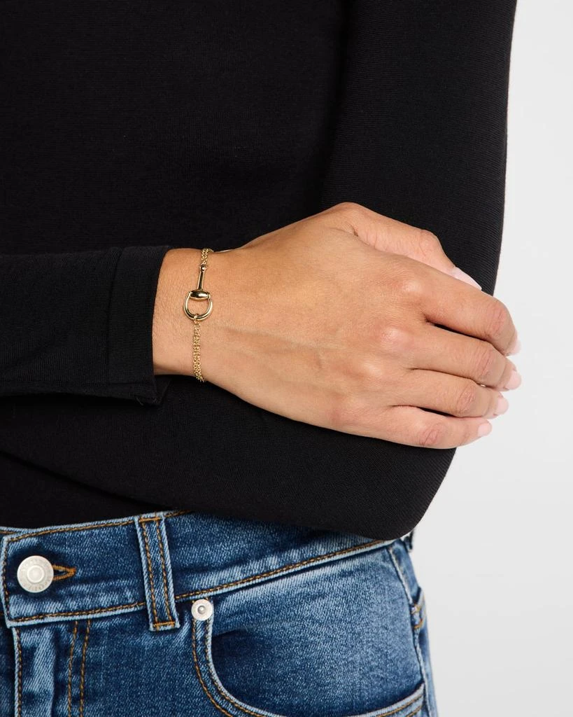 Gucci 18K Yellow Gold Horsebit Chain Bracelet 2