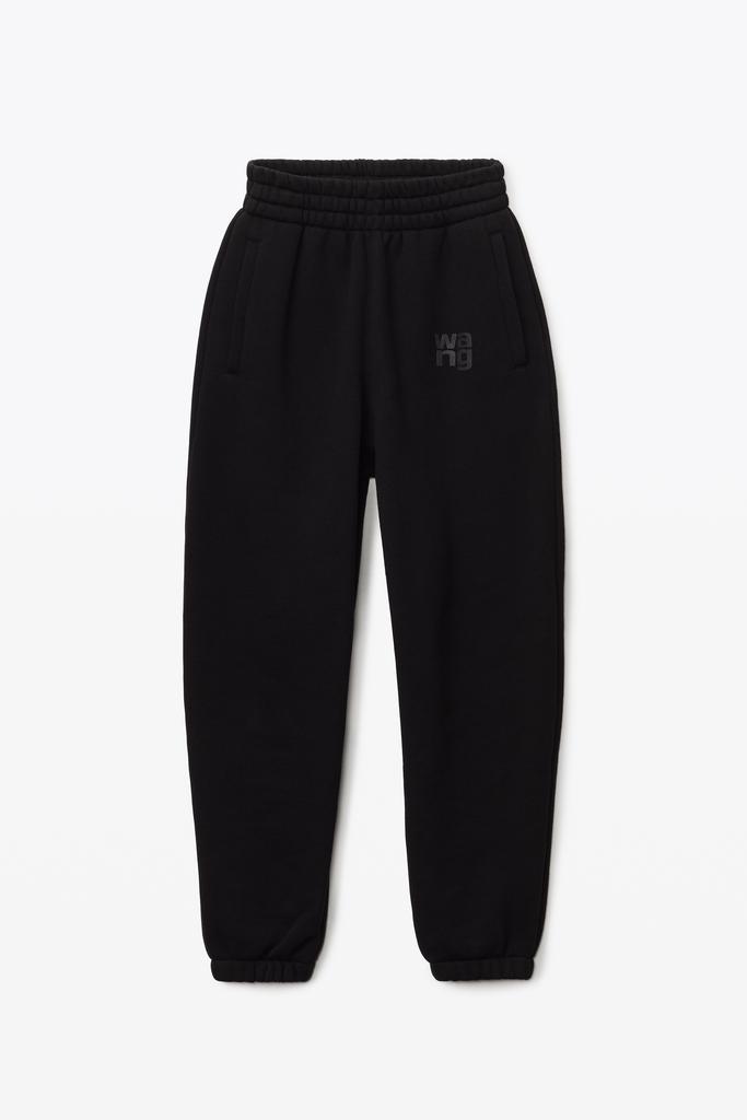 Alexander Wang PUFF LOGO SWEATPANT IN STRUCTURED TERRY