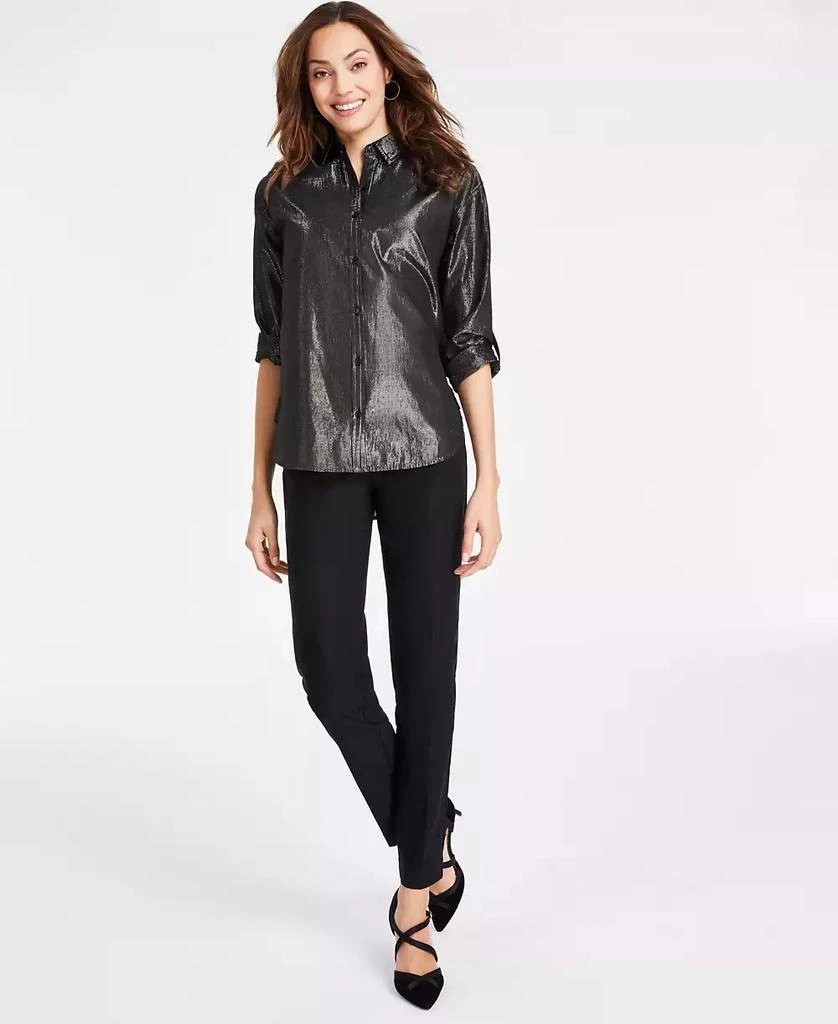 Gloria Vanderbilt Women's Tummy-Control Pull-On Slim Trousers, Regular, Short & Long 5