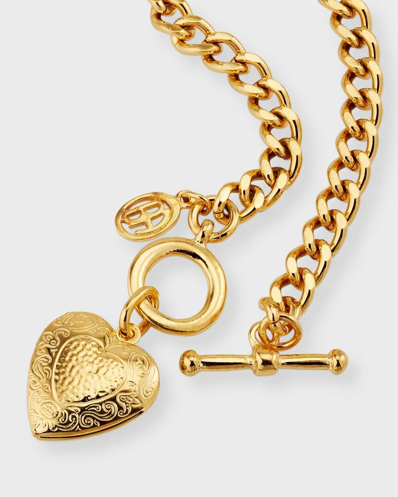 BEN-AMUN Toggle Bracelet with Heart Locket 4