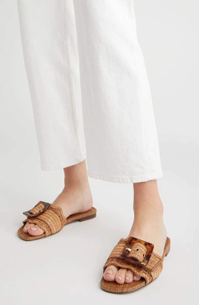 Sam Edelman Bambi Raffia Buckle Slide Sandal 8
