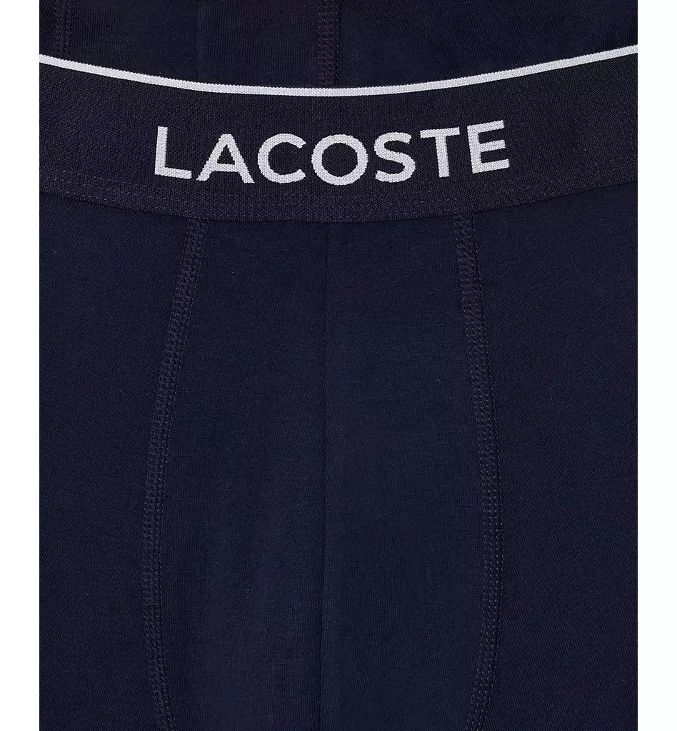 Lacoste Men's 3-Pack Regular-Fit Logo Waistband Trunk Underwear 11