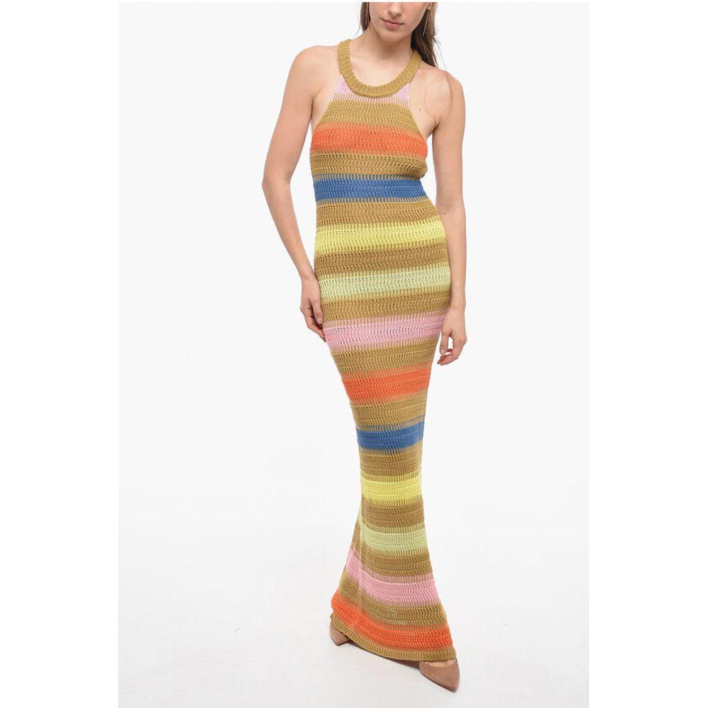 ROBERTO COLLINA Roberto Collina multi Striped Knitted Maxi Women's Dress