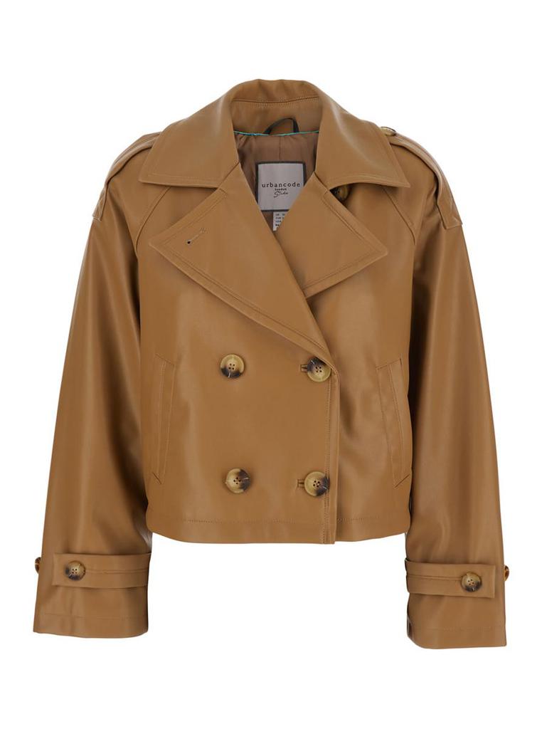 レザージャケット・コート ARMA RIMA DOUBLE-BREASTED LEATHER JACKET Arma 'Rima' Bordeaux Double Breasted Jacket In Leather Woman
