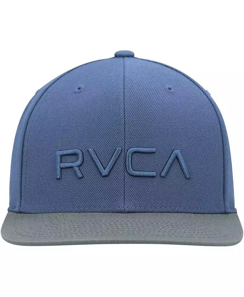 RVCA Men
s Navy, Olive Twill II Snapback Hat 4