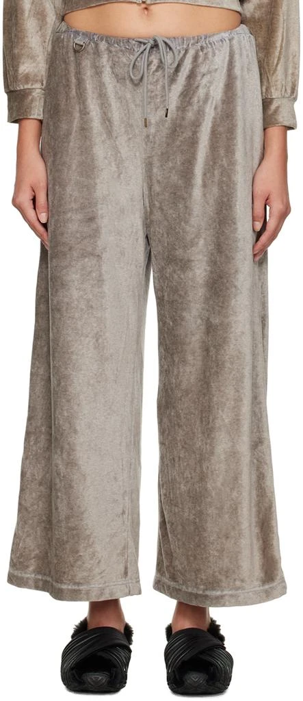 doublet Gray Crystal-Cut Lounge Pants 1