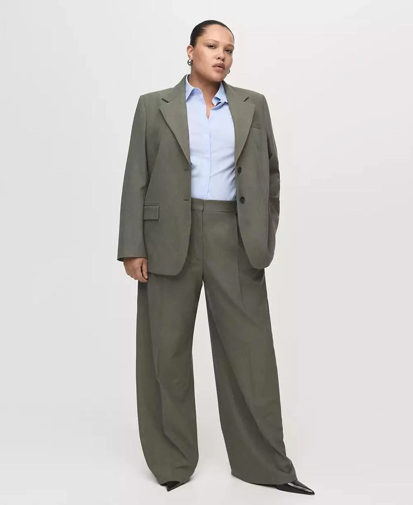 Mango Women's Flap Pockets Suit Blazer 4