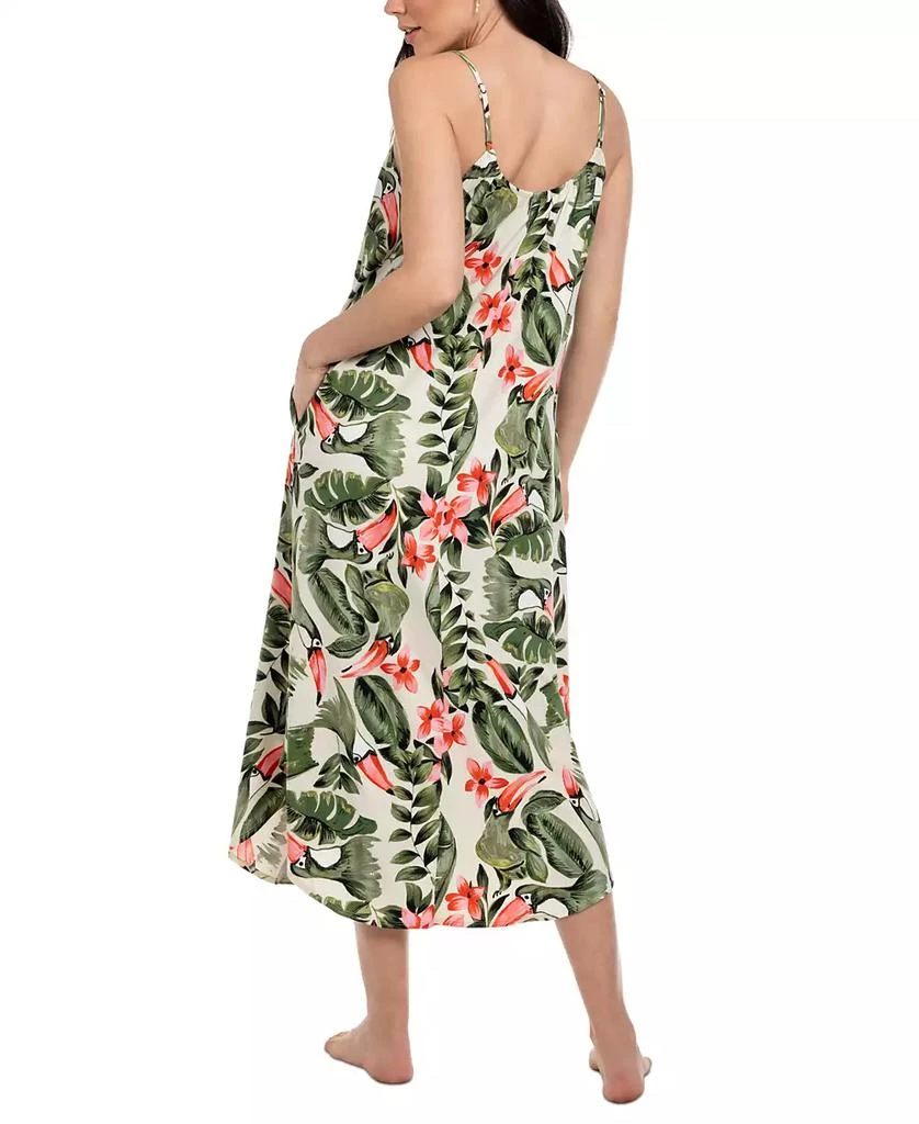Linea Donatella Women's Toucan Floral Maxi Nightgown 2