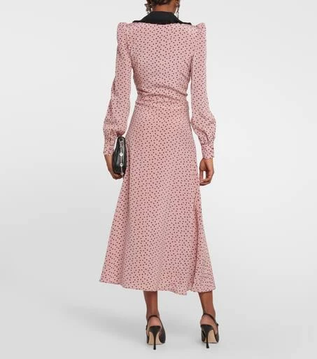 Alessandra Rich Printed silk midi dress 3
