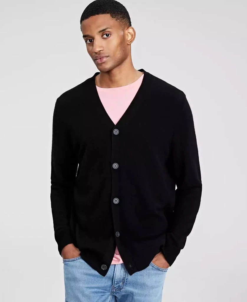 Club Room Men
s Cashmere V-Neck Cardigan, Created for Macy
s 1
