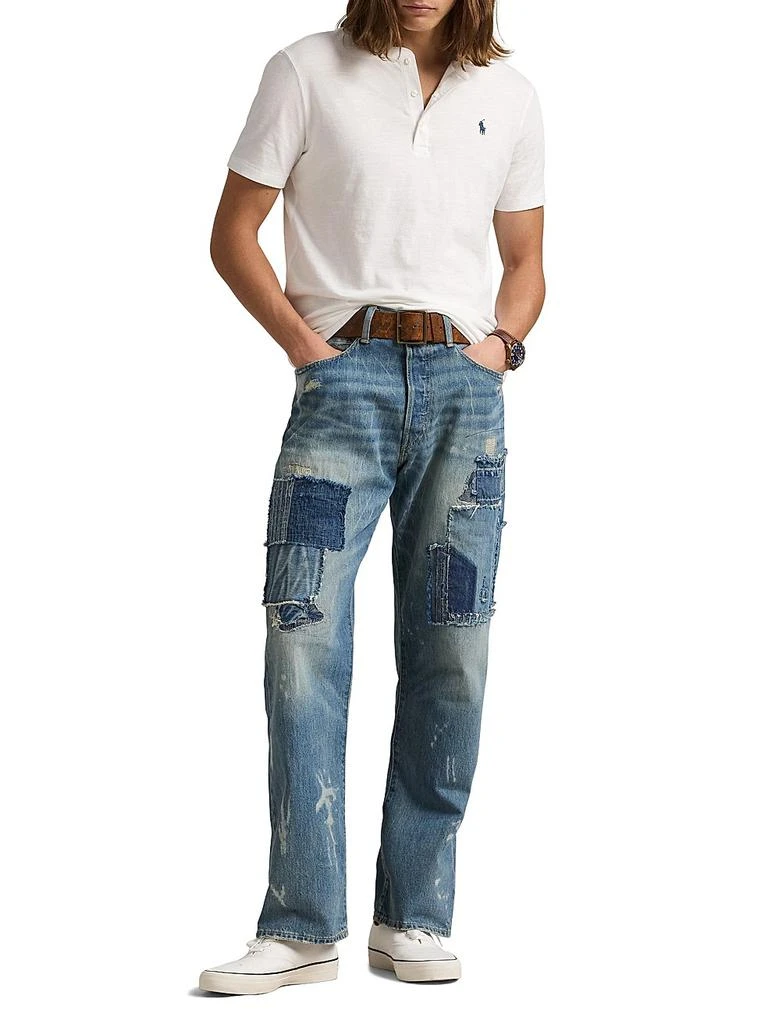 Ralph Lauren Slub Jersey Short-Sleeve Henley Shirt 2