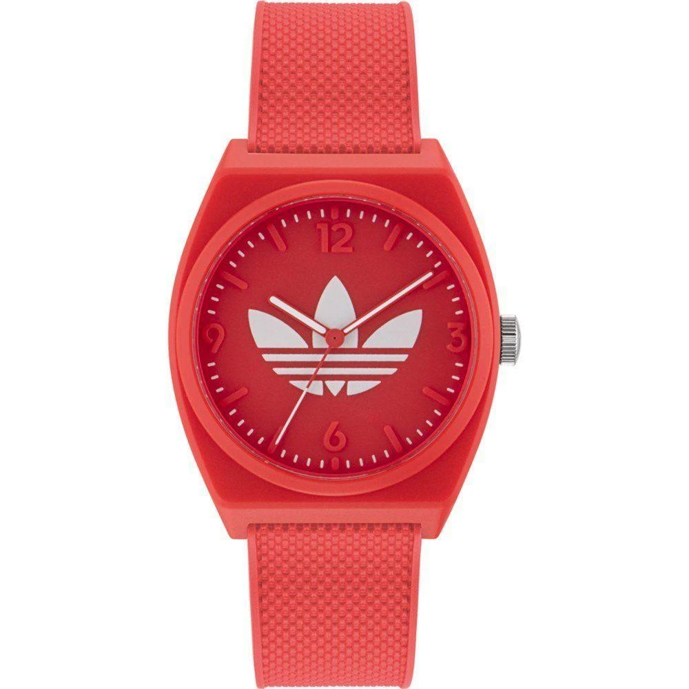 Adidas Red Silicone Watch 1