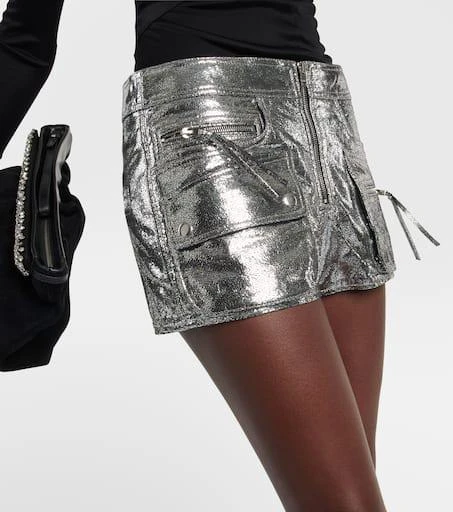 Isabel Marant Coria low-rise leather shorts 6