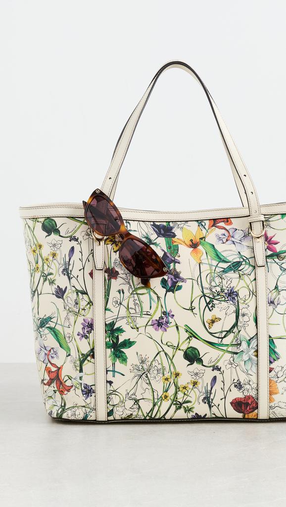 Shopbop Archive Gucci Flora Tote Bag Calfskin Leather