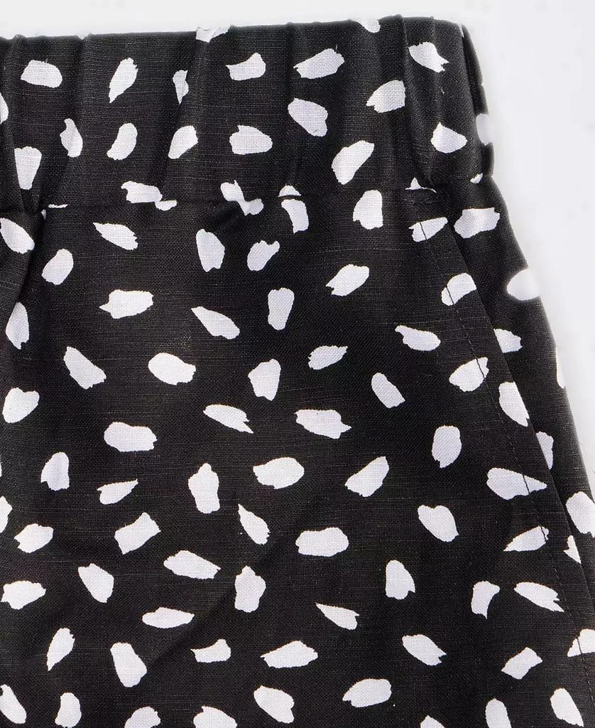 On 34th Women's Paint Dot Linen-Blend Pull-On Shorts, Exclusively at Macy's 6