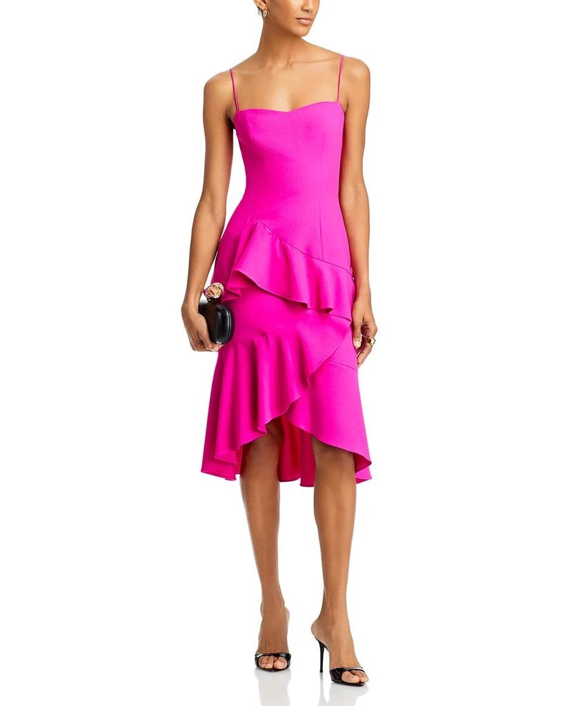 Black Halo Barbados Tiered Ruffle Dress 3
