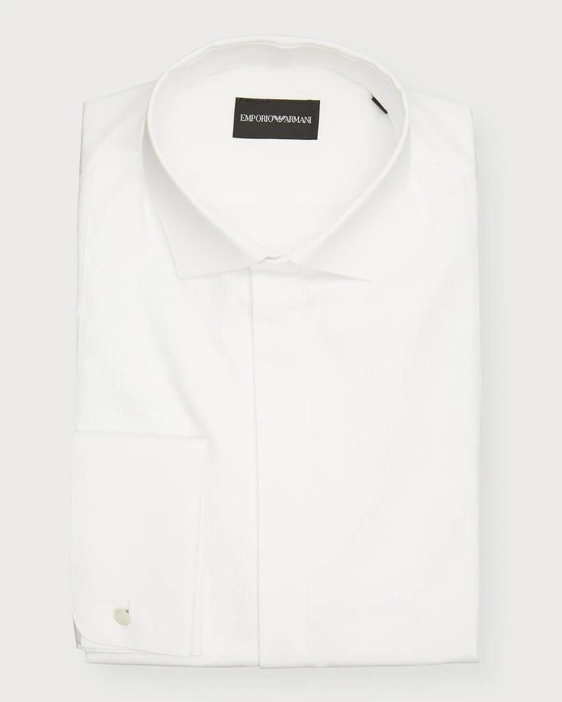 Emporio Armani Men's Hidden Button Placket Tuxedo Shirt 1