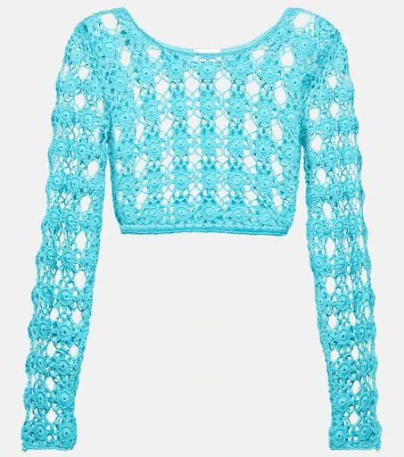 ANNA KOSTUROVA Bella cotton crochet crop top 1