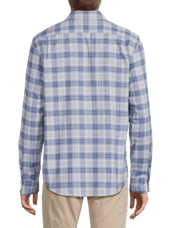 Vince Vineyard Checked Cotton Shirt