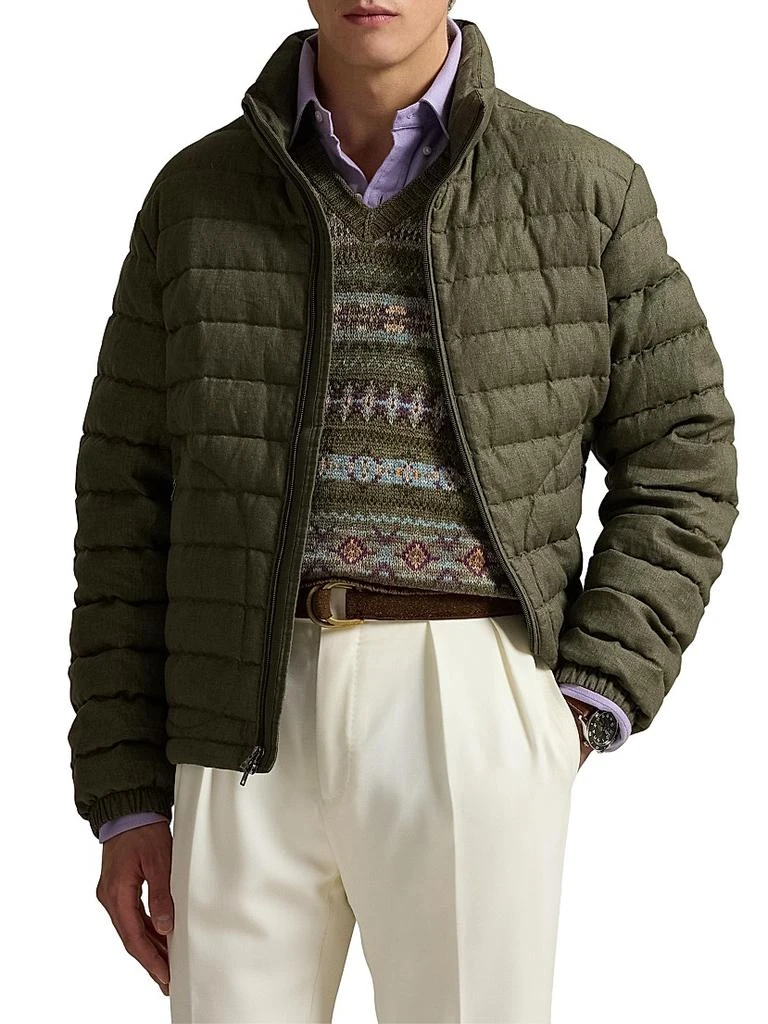 Ralph Lauren Quilted Linen Down Jacket 3