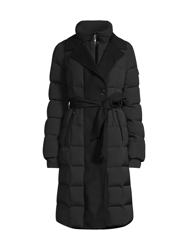 Rudsak Dalya Belted Down &amp; Wool Coat