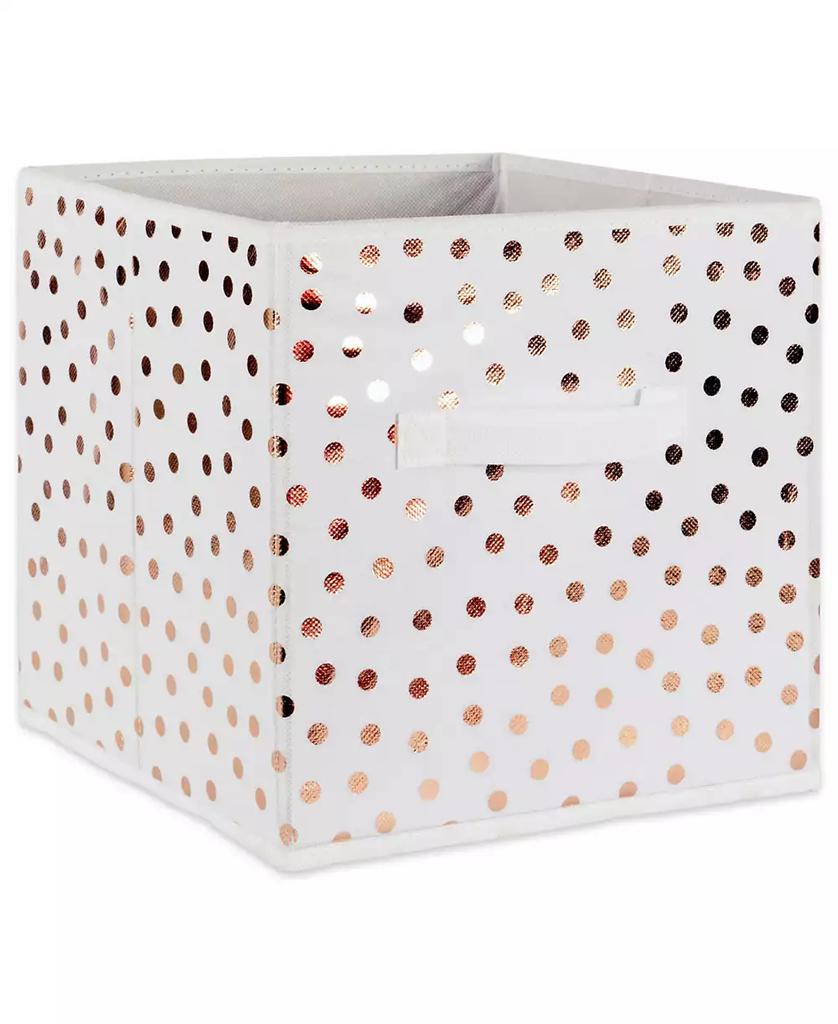 Design Imports Non-woven Polyester Cube Small Dots Set of 2