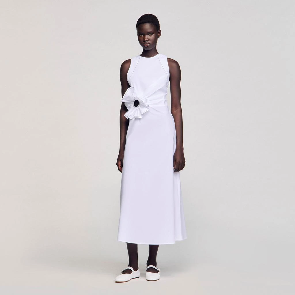 Sandro Ruffled maxi dress 1