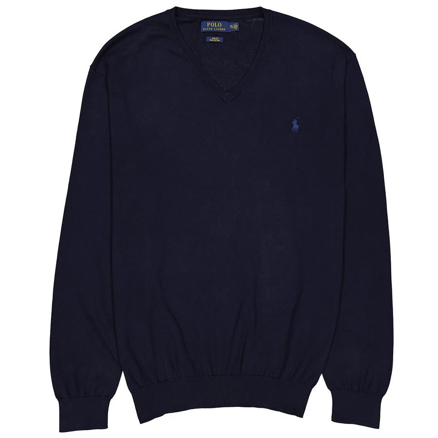 Ralph Lauren Logo Embroidered V-Neck Jumper